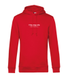 11teamsports 100 Prozent Hoody rosso bianco 