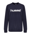Hummel Cotton Logo Sweatshirt Damen Blau F7026
