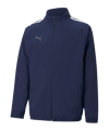 Veste PUMA teamLIGA Sideline Enfants Bleu Blanc F06