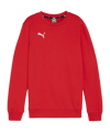 Sweat-shirt PUMA teamGOAL Casuals enfants rouge F01