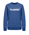 Hummel Cotton Logo Sweatshirt Damen Blau F7045