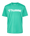 Hummel logo maillot enfants vert F6507 