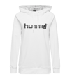 Hummel Logo Sweat à capuche coton femmes blanc F9 