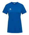 Hummel Go 2.0 Chevron T-Shirt Femmes Bleu C7045 