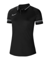 Nike Academy 21 Poloshirt Dames Zwart Wit F014  