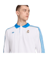 adidas Real Madrid Icon Long Sleeve Polo Weiß - weiss