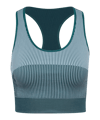 Hummel Yoga Seamless Crop T-Shirt Damen Blau F7280
