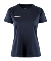 Craft Squad 2.0 Contrast shirt Dames blauw 