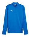 Sweat-shirt zippé 1/4 PUMA teamGOAL Training bleu F02