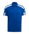 adidas Squadra 21 Poloshirt Blauw Wit  