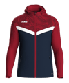 JAKO Icon Kapuzenjacke Kids Blau Rot F901 - blau