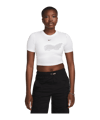 Nike Essential SLM Crop T-Shirt Damen Weiss F100