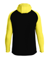 JAKO Iconic Kapuzenjacke Schwarz Gelb F808 - schwarz