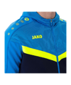 JAKO Icon Kapuzenjacke Blau Gelb F914 - blau