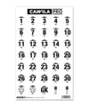 Cawila PRO Stickerset Rückennummer 30mm Schwarz