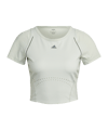 T-shirt cropped adidas WTR femmes vert gris 