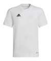 adidas Entrada 22 t-shirt bambini bianco  