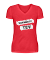 Tsvsho V Neck Vorwärts W donna rosso