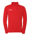 Kempa 1/4 sweatshirt met rits rood F60 