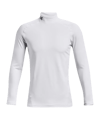 Under Armour Baselayer CG Fitted Mock Longsleeve T-Shirt Weiß F100