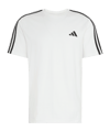 adidas Essentials 3-Stripes Single Jersey Left Chest Branded T-Shirt Blanc