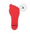 Cawila Marker-System Fuss 21cm 4er Set Rot