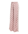 adidas Originals Satin Polka Dots Wide Leg Manguera Donna Viola