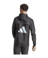 adidas Icons 3S Running Jacke Schwarz - schwarz