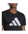adidas Run Icons 3 Bar Logo Tee Black - schwarz