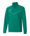 PUMA teamRISE HalfZip Sweatshirt Kids Grün F05