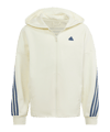 adidas Future Icons 3S Kapuzenjacke Kids Weiss - weiss