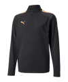 PUMA teamLIGA HalfZip Sweatshirt Schwarz Gelb F45