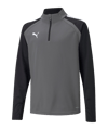 Sweat à demi-fermure éclair PUMA teamLIGA Enfants Gris F13