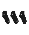 Jordan Everyday Ankle Socken 3er Pack Schwarz F010