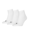 PUMA Quarter Plain 3P Chaussettes Blanc C300