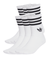 adidas Originals 3 Stripes Crew 6er Pack Socken Weiß