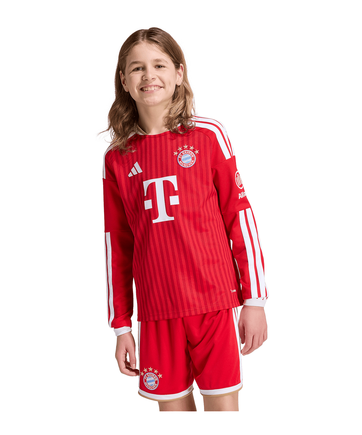 adidas FC Bayern München Trikot Langarm Home 2026/2027 Kids Rot - rot