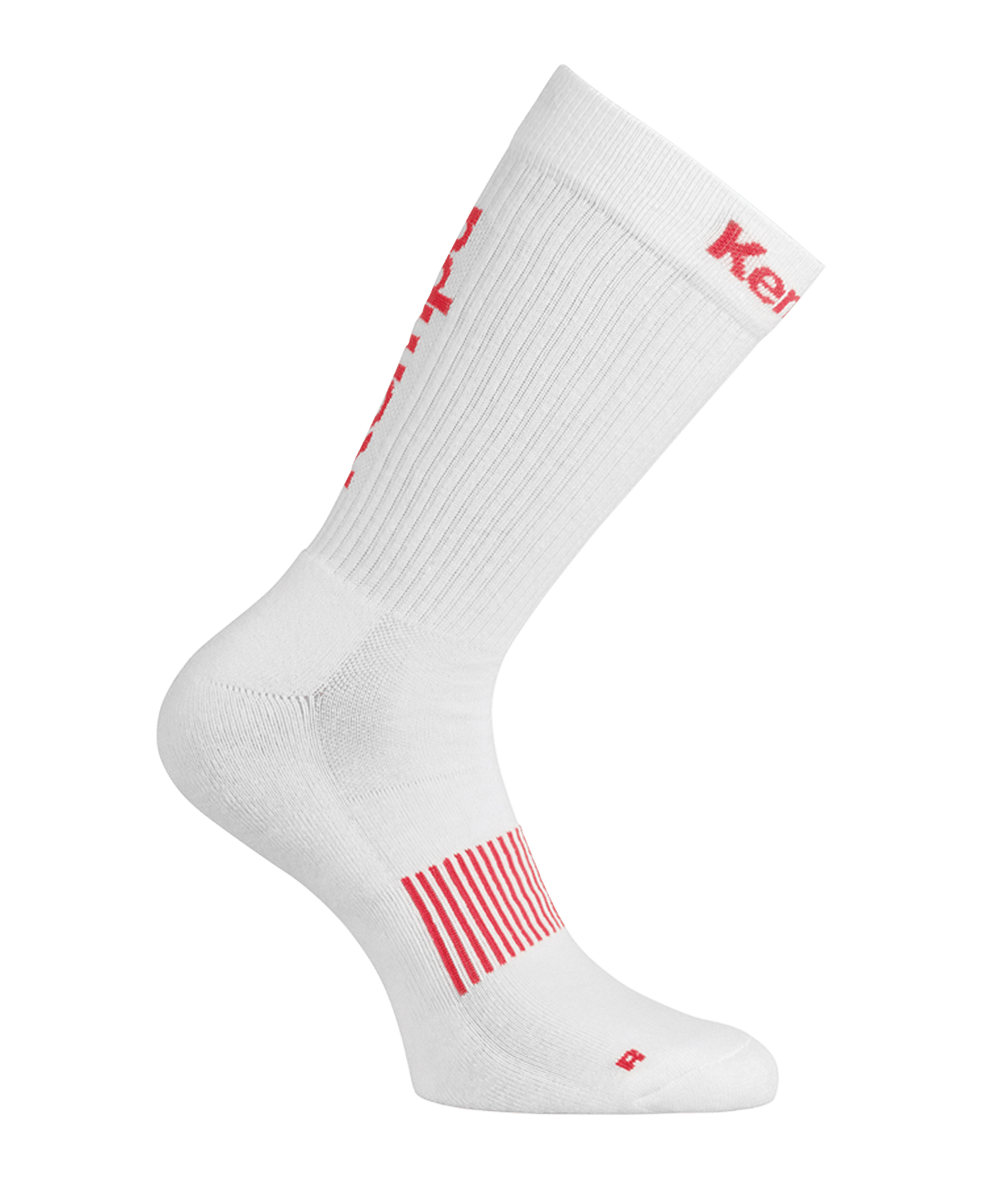 Kempa Logo Classic Socken Weiss Rot F01 - weiss