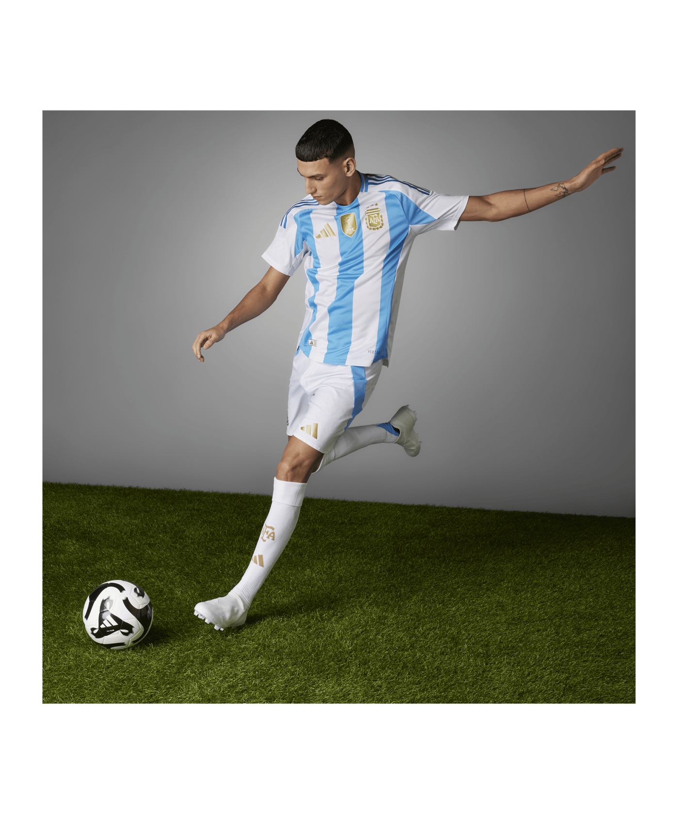 adidas Argentinien Auth. Trikot Home Copa America - weiss