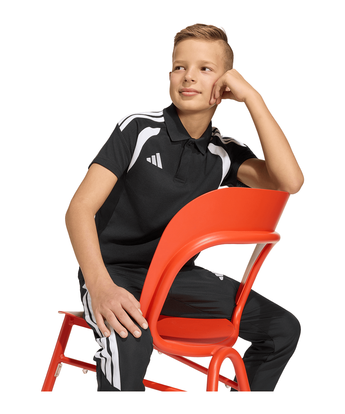 adidas Tiro 26 League Polo Kids Schwarz - schwarz