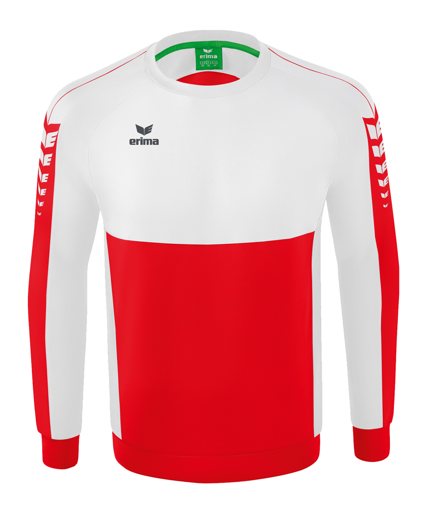 Erima Six Wings Sweatshirt Kids Rot Weiss - rot
