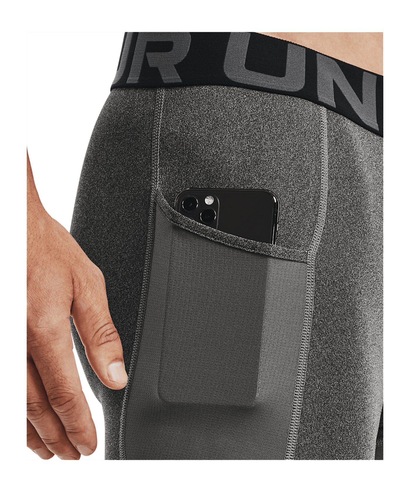 Under Armour HeatGear Long Short Grau F090 - grau