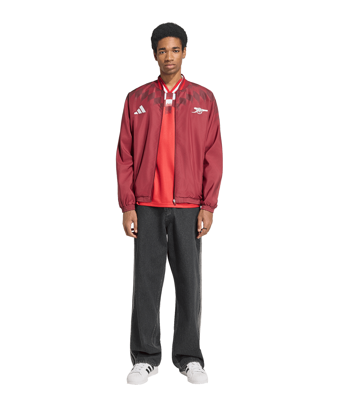 adidas FC Arsenal London Stadium Jacke Rot - rot