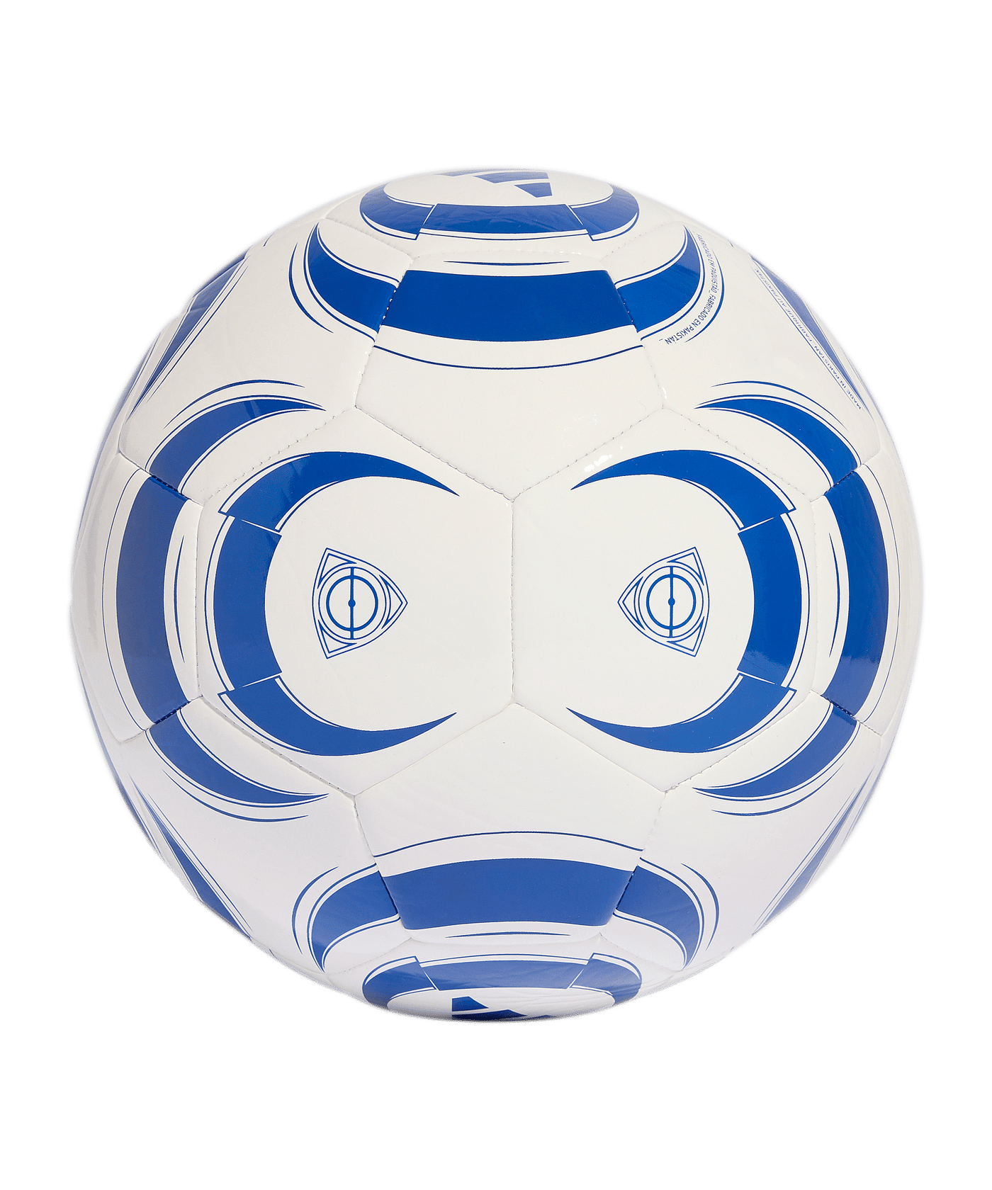 adidas Tiro Club Trainingsball Weiß Blau - weiss