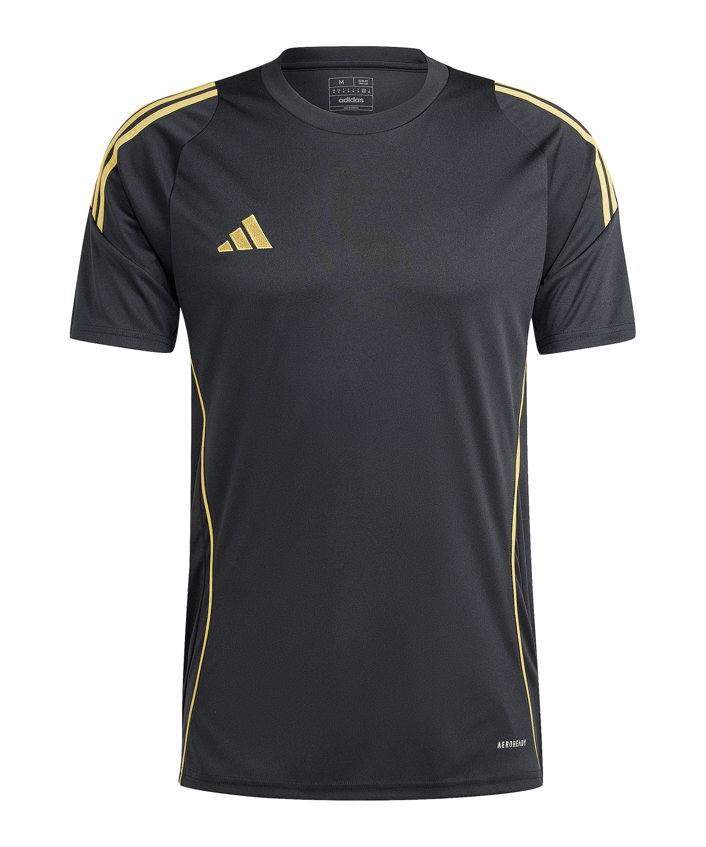 adidas Tiro 24 Trikot Schwarz Gold - schwarz