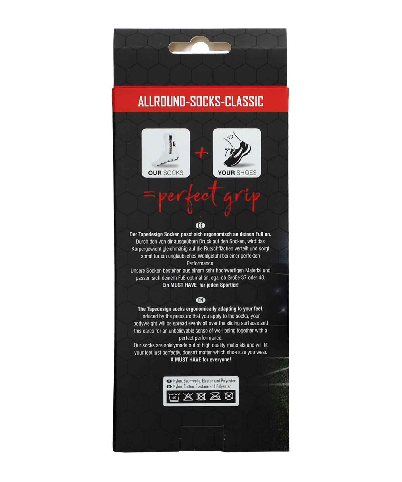 Tapedesign Gripsocks Allround Socken Kids Weiß - weiss