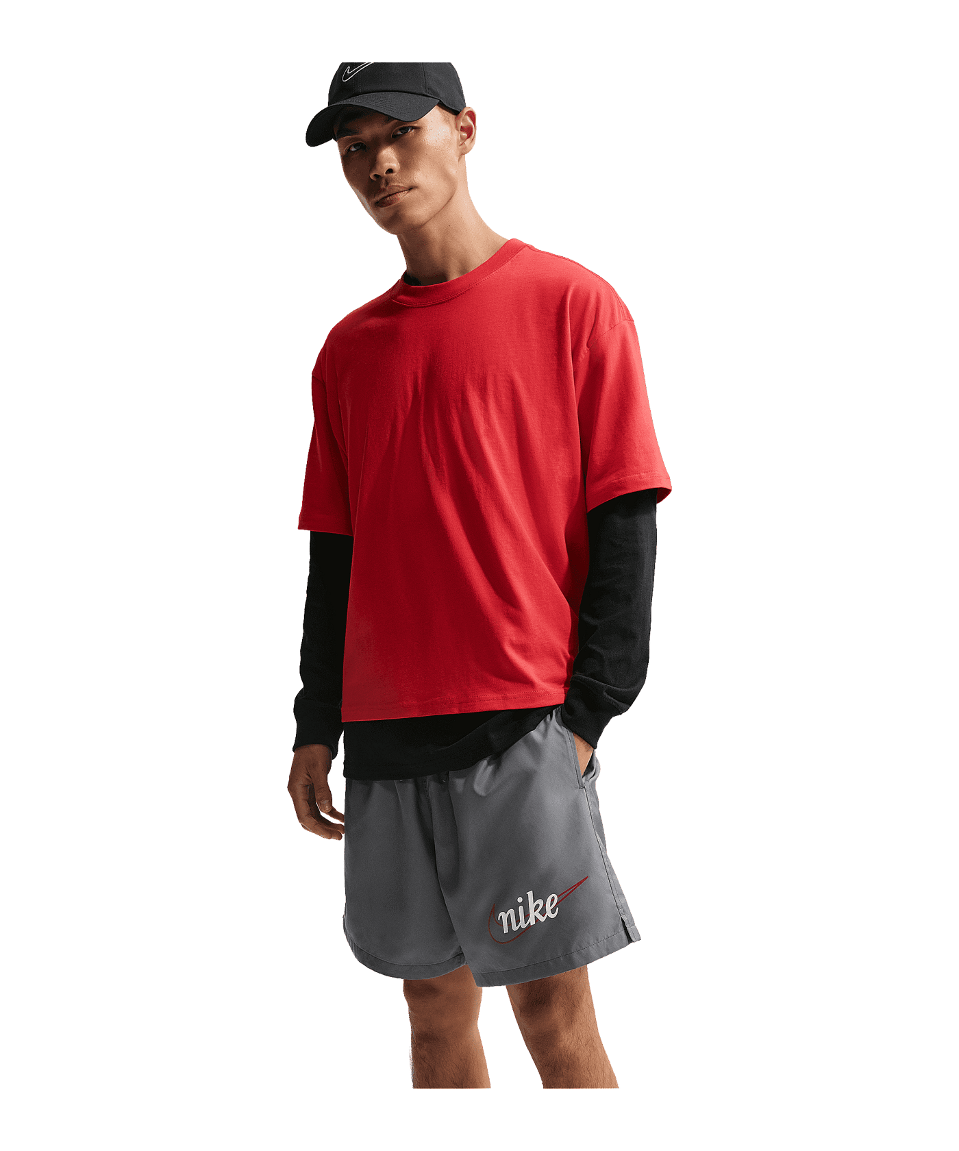 Nike Sportswear Club Woven Flow Short Grau F084 - grau