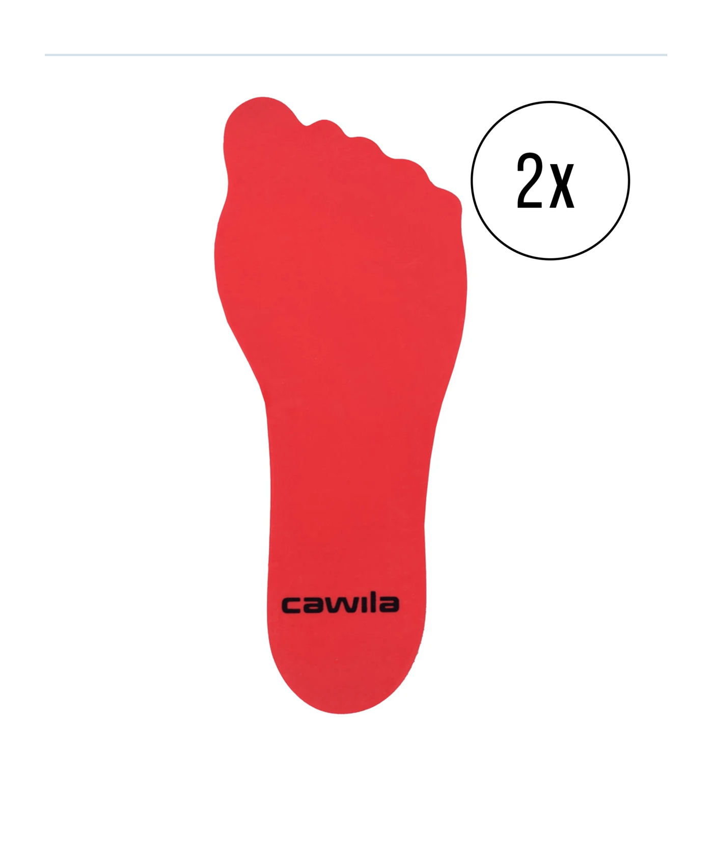 Cawila Marker-System Fuss 21cm 2er Set Rot - rot
