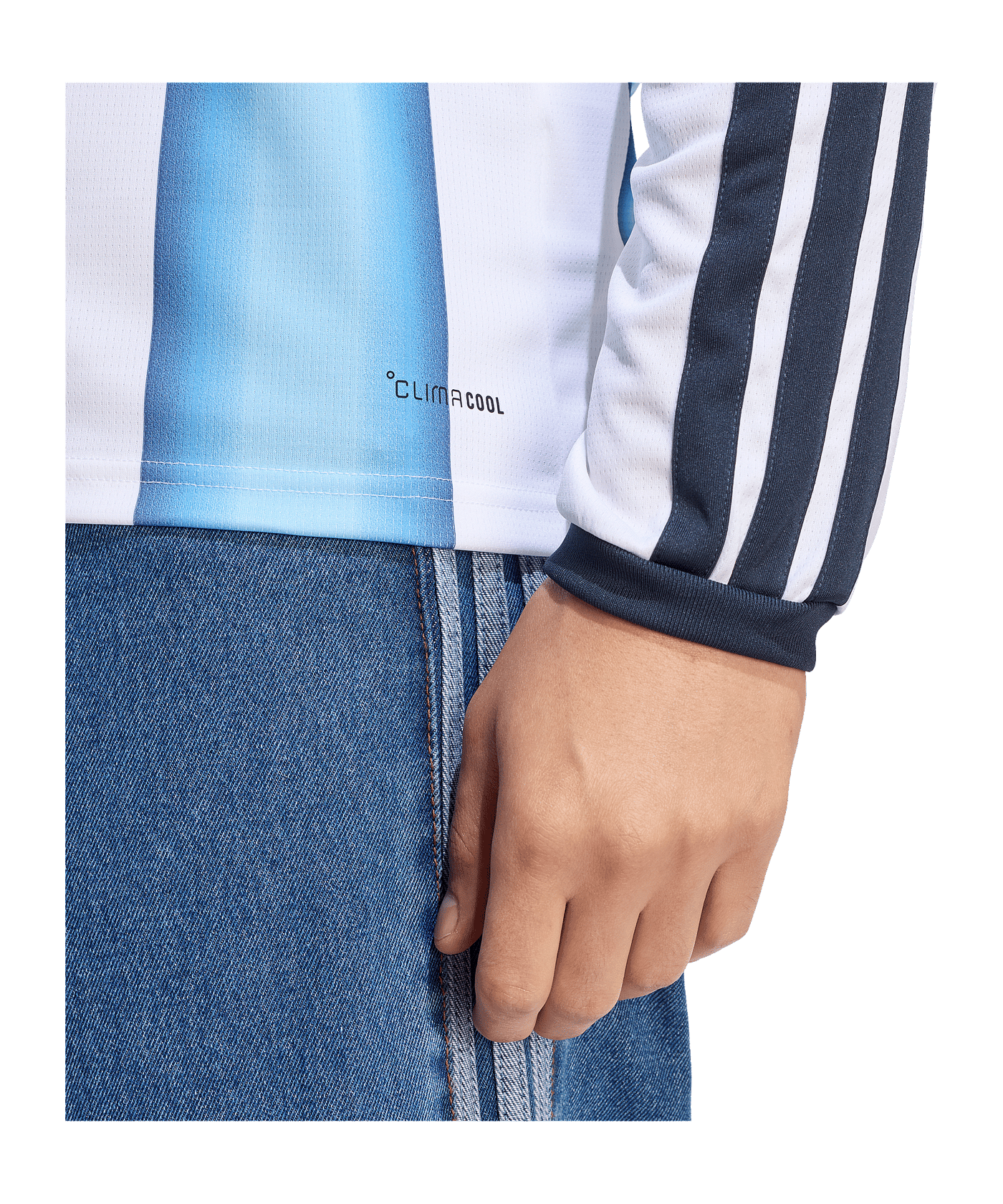 adidas Argentinien Trikot Langarm Home WM 2026 Weiß - weiss