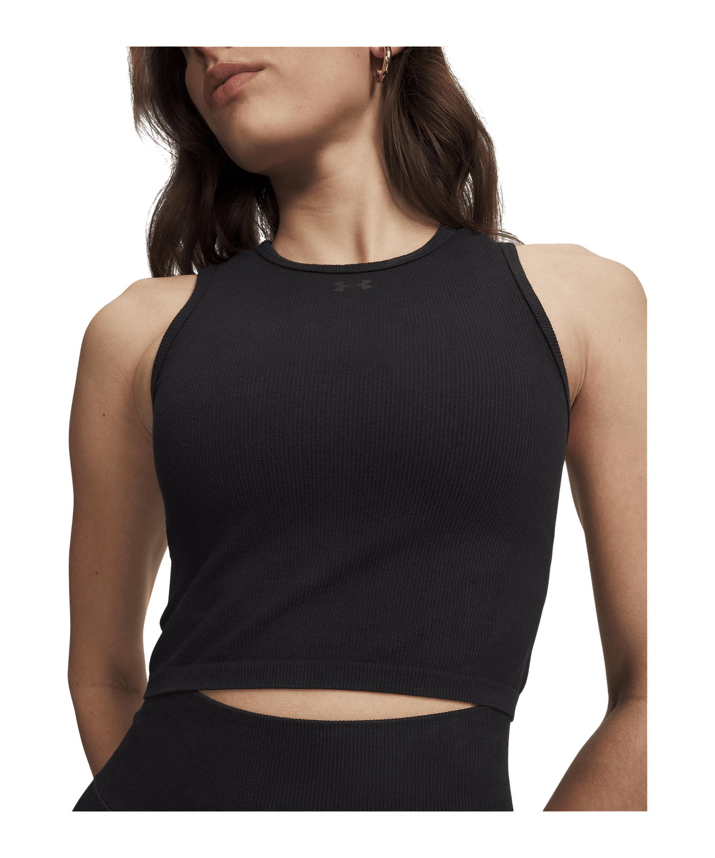 Under Armour Seamless Cotton Hand Tanktop Damen Schwarz F008 - schwarz